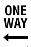 One Way & Left Hand Arrow